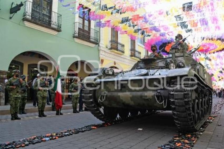 TLAXCALA . CANJE DE ARMAS