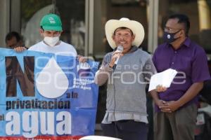 MANIFESTACIÓN . PRIVATIZACIÓN DEL AGUA