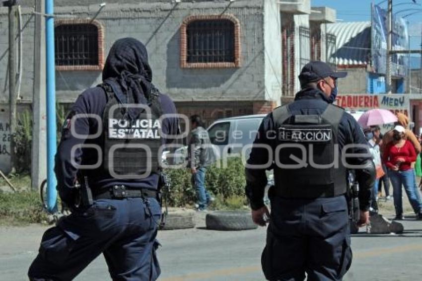 TLAXCALA . BLOQUEO AYECAC