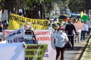 TLAXCALA . MANIFESTACIÓN SALUD