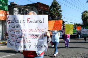 TLAXCALA . MANIFESTACIÓN SALUD