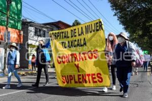 TLAXCALA . MANIFESTACIÓN SALUD