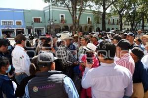 TLAXCALA . PROTESTA CAMPESINOS