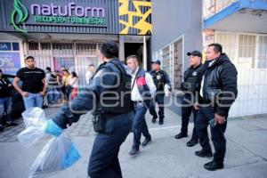 SEGURIDAD . MUJER HERIDA