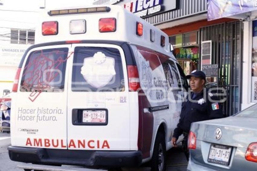 SEGURIDAD . MUJER HERIDA