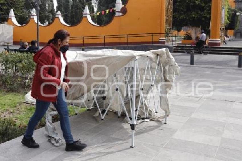 SAN ANDRÉS CHOLULA . INSTALACIÓN FERIA