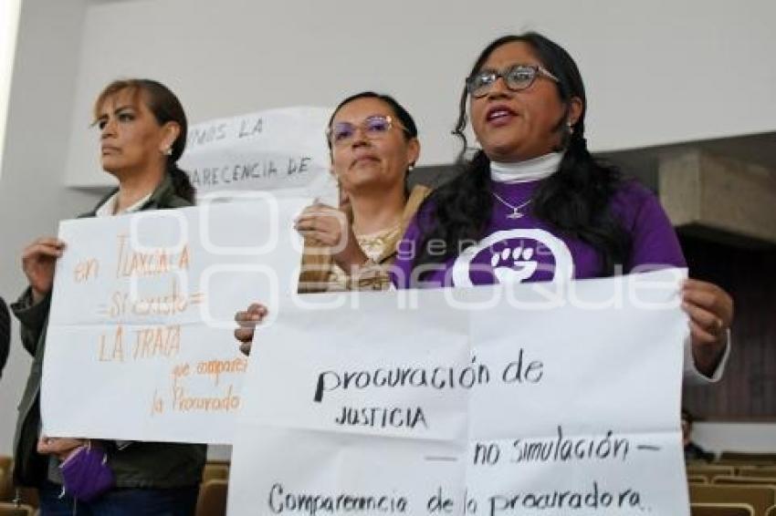 TLAXCALA . MANIFESTACIÓN CONGRESO