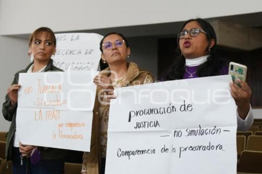 TLAXCALA . MANIFESTACIÓN CONGRESO