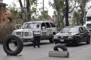 BLOQUEO AUTOPISTA MÉXICO-PUEBLA