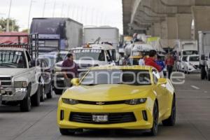 BLOQUEO AUTOPISTA MÉXICO-PUEBLA