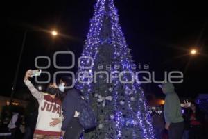 SAN ANDRÉS CHOLULA . ENCENDIDO ÁRBOL