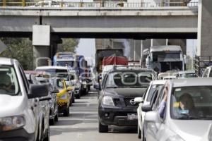 BLOQUEO AUTOPISTA MÉXICO-PUEBLA