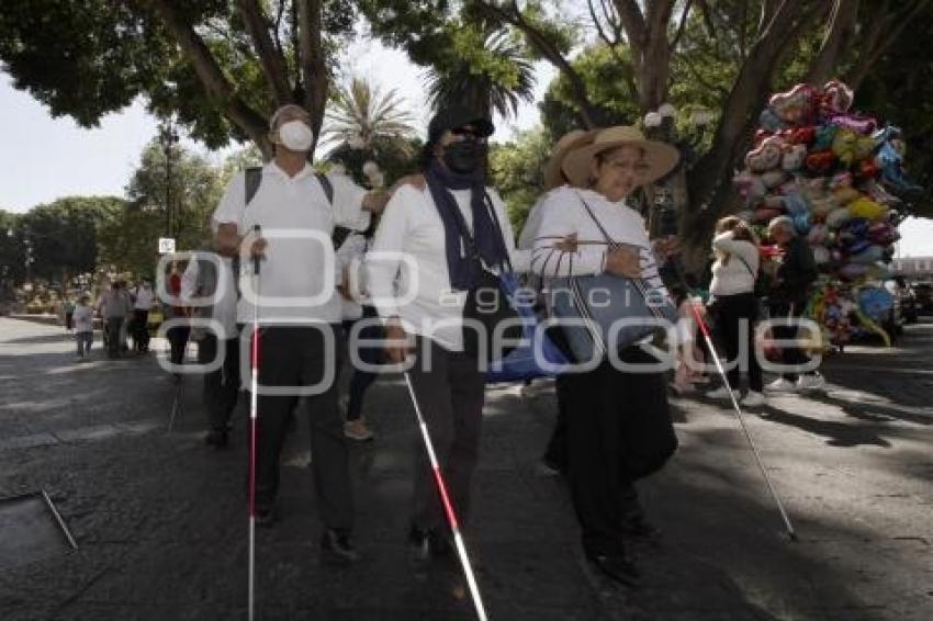 MANIFESTACIÓN . DISCAPACITADOS VISUALES