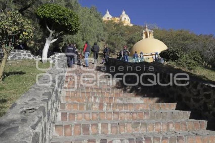 SAN ANDRÉS CHOLULA . ESCALINATA DEL POCITO