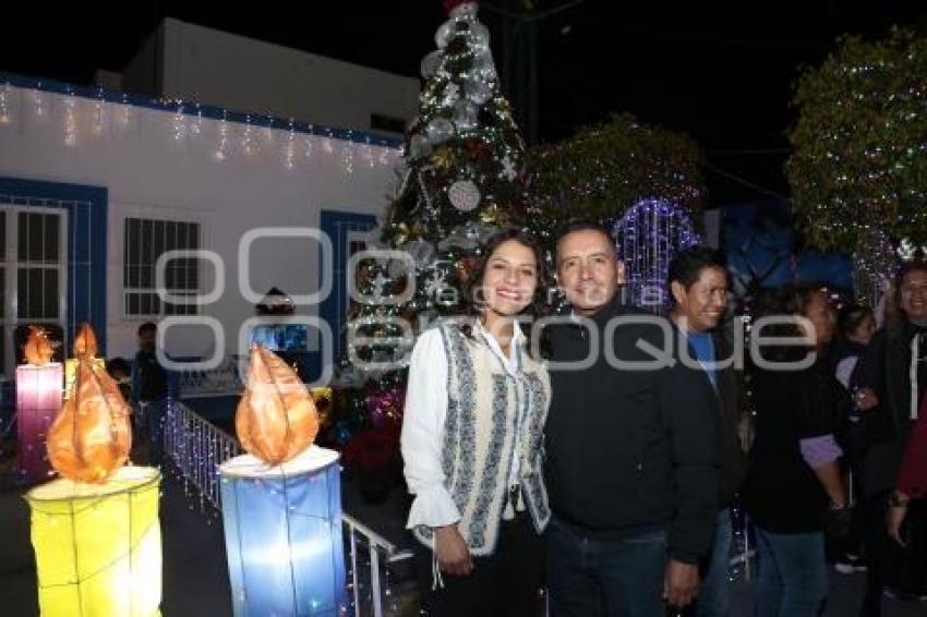 SAN ANDRÉS CHOLULA . ENCENDIDO ÁRBOL