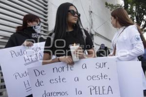 PROTESTA . ESTUDIANTE ATROPELLADA