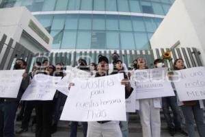 PROTESTA . ESTUDIANTE ATROPELLADA