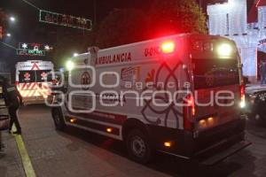 TLAXCALA . ACCIDENTE CON GRADA