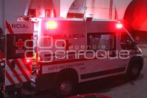 TLAXCALA . ACCIDENTE CON GRADA