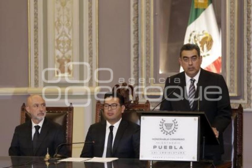 CONGRESO . PROTESTA SALOMÓN CÉSPEDES