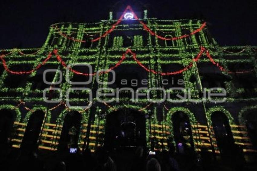 AYUNTAMIENTO . VIDEOMAPPING NAVIDEÑO