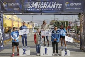 SAN ANDRÉS CHOLULA . CARRERA DEL MIGRANTE