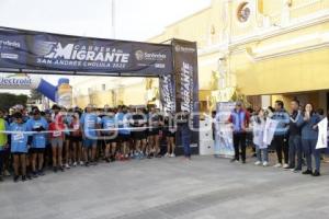 SAN ANDRÉS CHOLULA . CARRERA DEL MIGRANTE