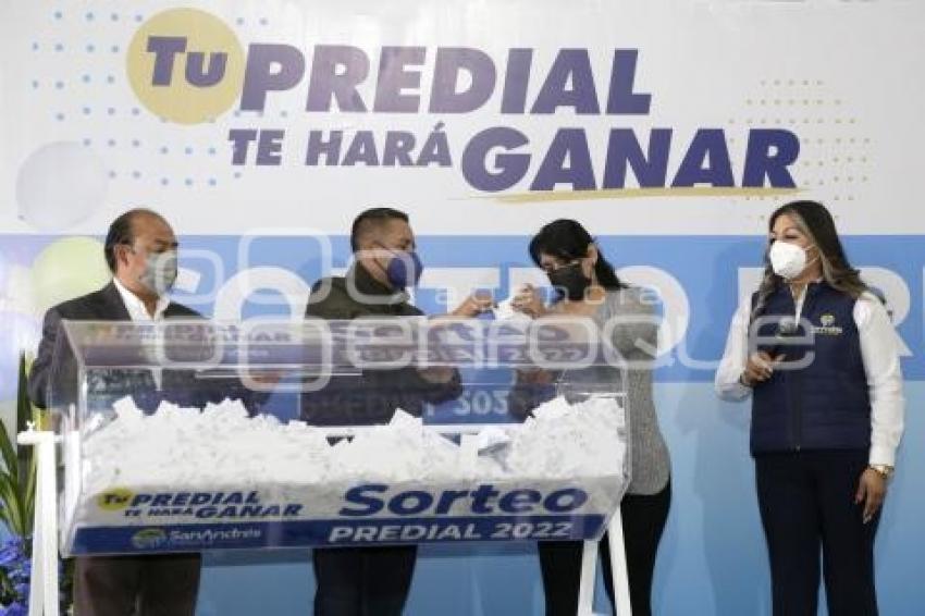 SAN ANDRÉS CHOLULA . SORTEO PREDIAL 2022