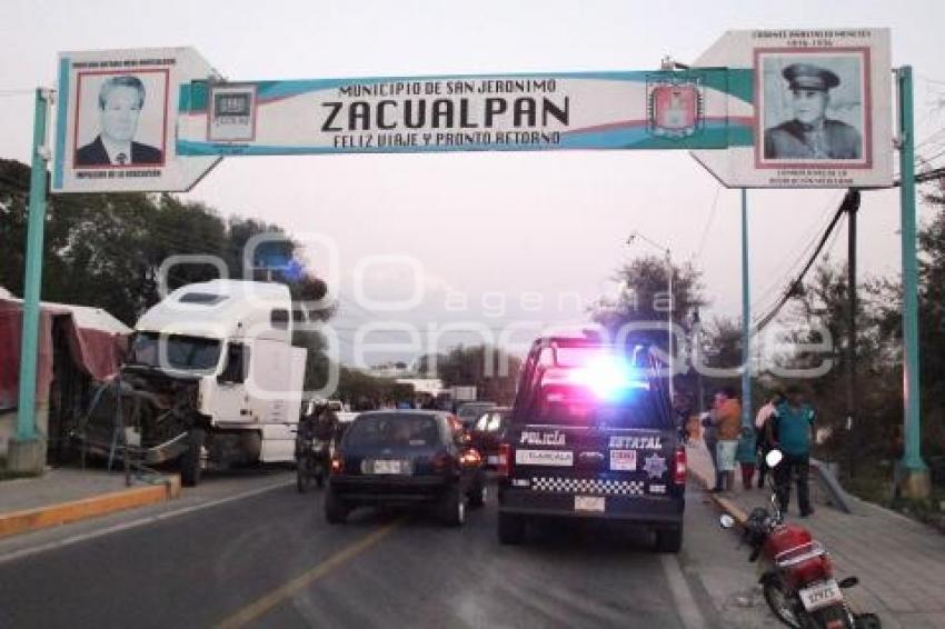 TLAXCALA . ACCIDENTE ZACUALPAN