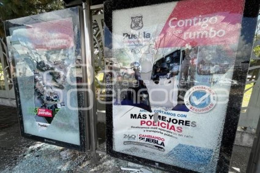 PARADEROS VANDALIZADOS