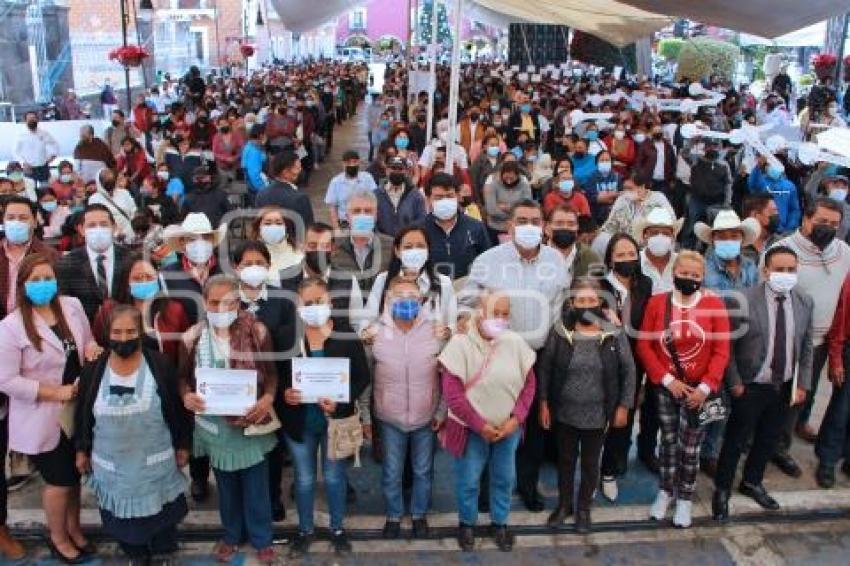 ATLIXCO . ENTREGA DE APOYOS