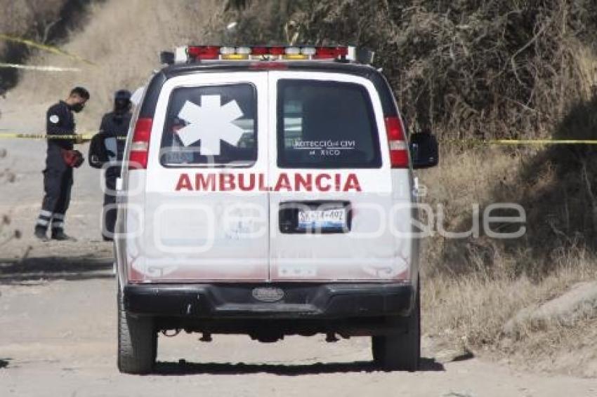 SAN MARTIN TEXMELUCAN .  NOTA ROJA