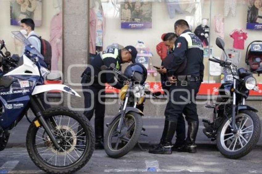 PARQUÍMETROS . RETIRO DE MOTOCICLETAS