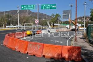 TLAXCALA . CIERRE VEHICULAR