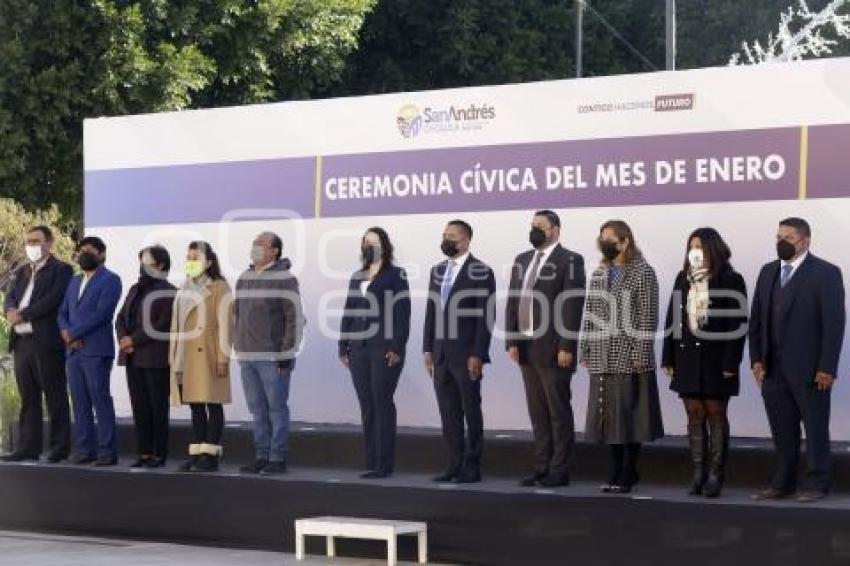 SAN ANDRÉS CHOLULA . CEREMONIA CÍVICA