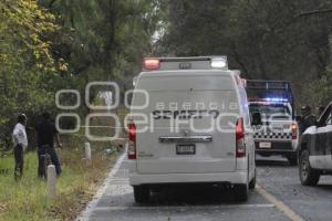 TLAXCALA . CICLISTA ATROPELLADO