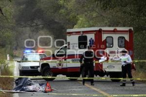 TLAXCALA . CICLISTA ATROPELLADO