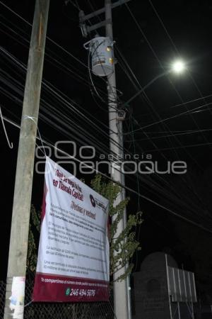 TLAXCALA . SUSTITUCIÓN DE LUMINARIAS