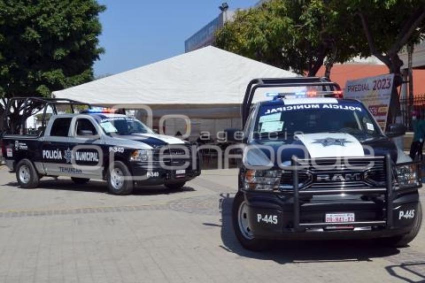 TEHUACÁN . ENTREGA PATRULLAS