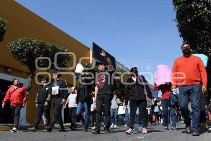 TLAXCALA . MANIFESTACIÓN DOCENTES