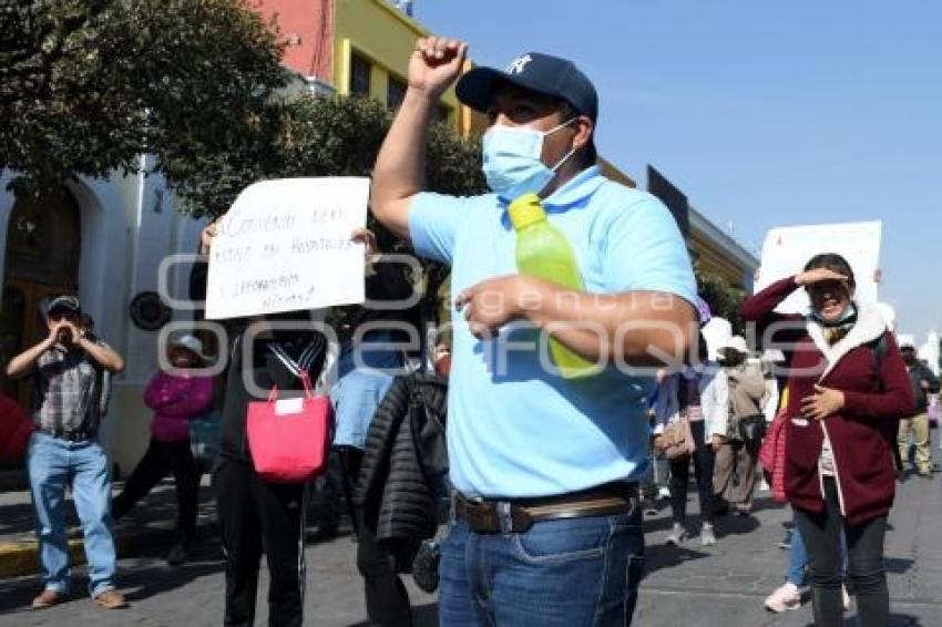 TLAXCALA . MANIFESTACIÓN DOCENTES