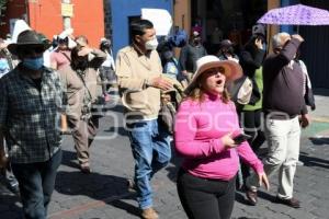 TLAXCALA . MANIFESTACIÓN DOCENTES