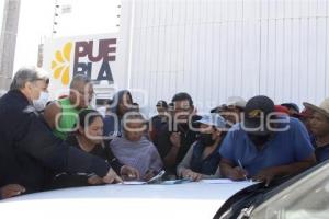 ATLIXCO . MANIFESTACIÓN VERIFICACIÓN VEHICULAR