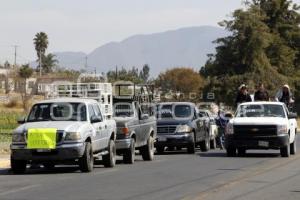 ATLIXCO . MANIFESTACIÓN VERIFICACIÓN VEHICULAR