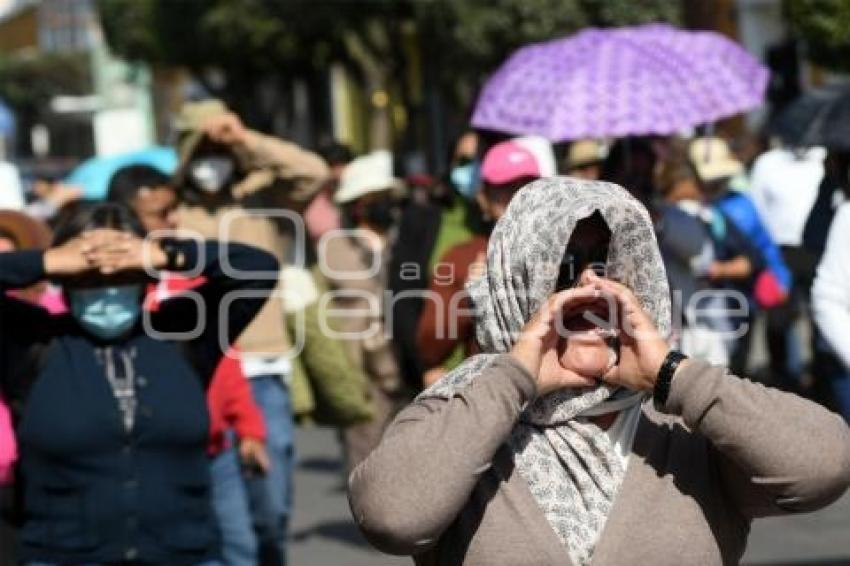 TLAXCALA . MANIFESTACIÓN DOCENTES