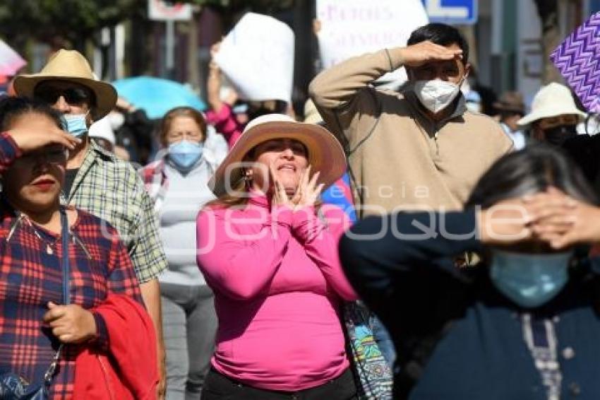 TLAXCALA . MANIFESTACIÓN DOCENTES