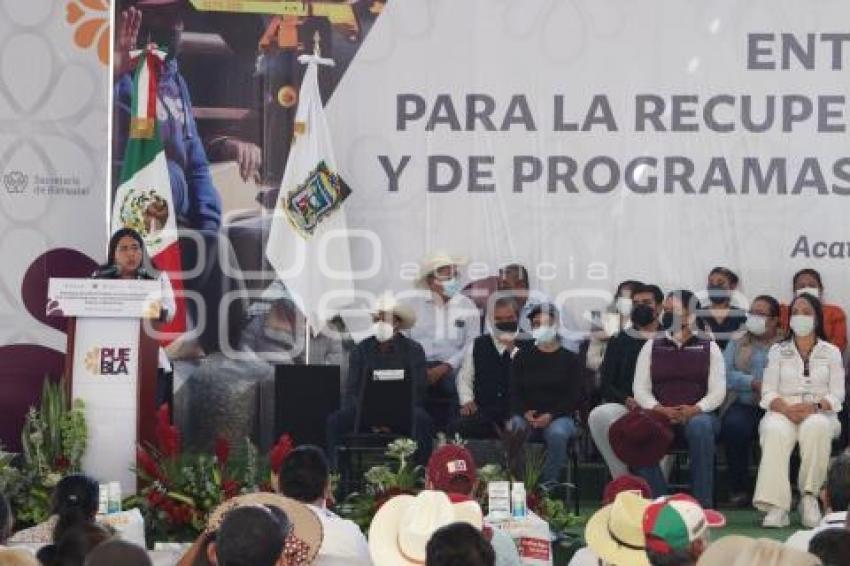 ACATLÁN . ENTREGA DE APOYOS