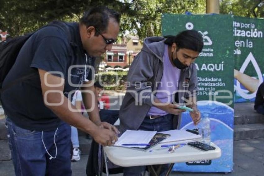 CONSULTA DESPRIVATIZACIÓN DEL AGUA