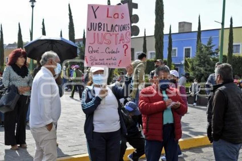 TLAXCALA . MANIFESTACIÓN DOCENTES