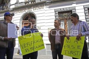 MANIFESTACIÓN . VERIFICACIÓN VEHICULAR